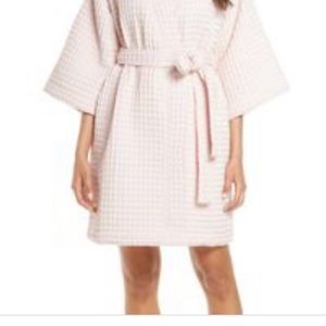 Nordstrom light pink waffle robe - never opened